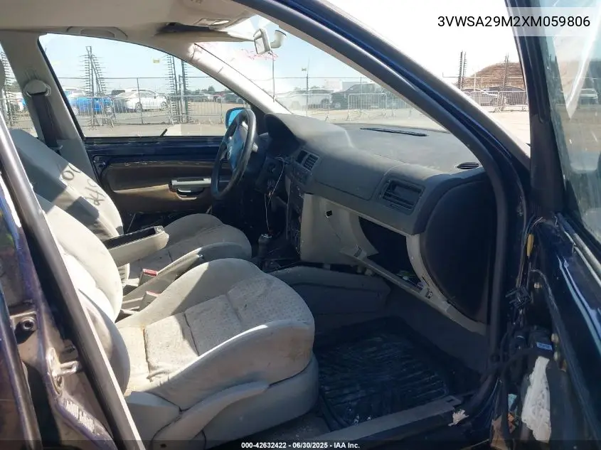 1999 Volkswagen Jetta Gls VIN: 3VWSA29M2XM059806 Lot: 42632422