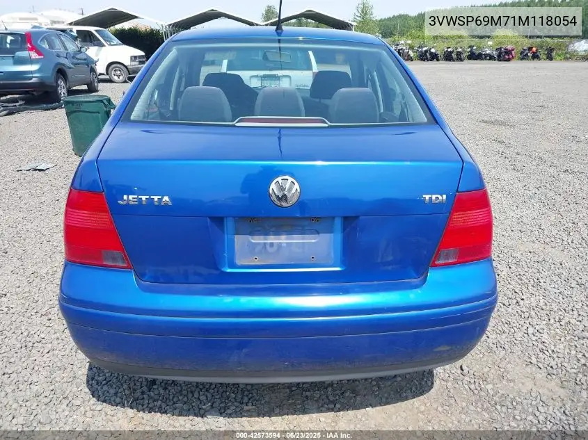 2001 Volkswagen Jetta Gls Tdi VIN: 3VWSP69M71M118054 Lot: 42573594