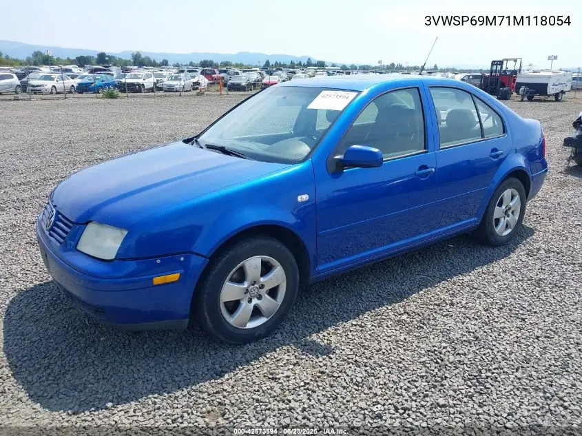 2001 Volkswagen Jetta Gls Tdi VIN: 3VWSP69M71M118054 Lot: 42573594