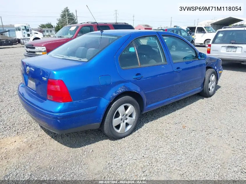 2001 Volkswagen Jetta Gls Tdi VIN: 3VWSP69M71M118054 Lot: 42573594