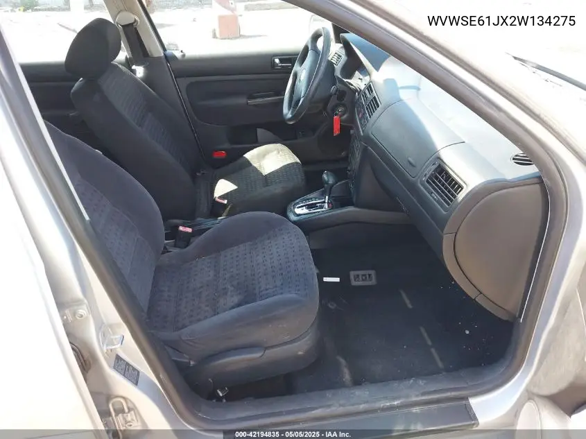 2002 Volkswagen Jetta Gls 1.8L VIN: WVWSE61JX2W134275 Lot: 42194835