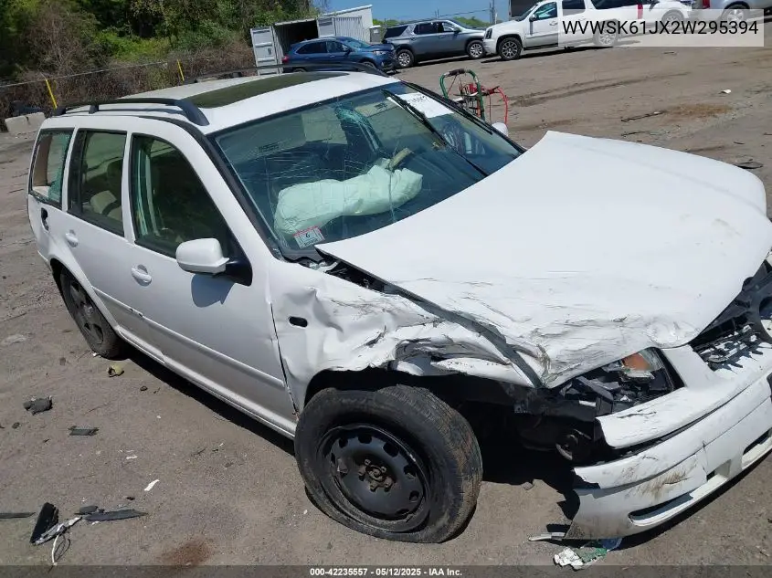 2002 Volkswagen Jetta Gls 2.0L VIN: WVWSK61JX2W295394 Lot: 42235557