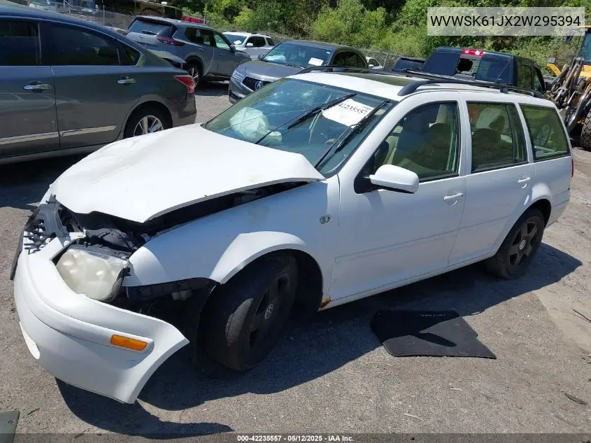 2002 Volkswagen Jetta Gls 2.0L VIN: WVWSK61JX2W295394 Lot: 42235557