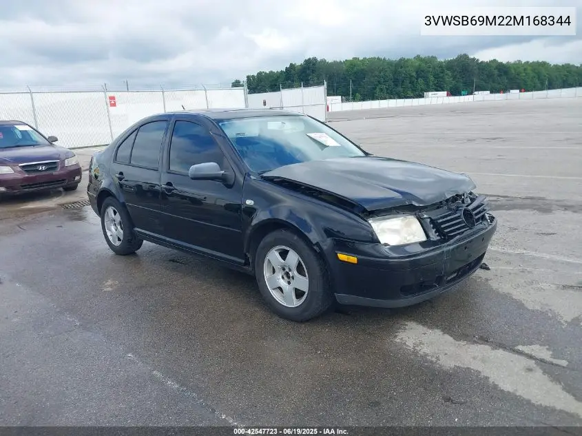 2002 Volkswagen Jetta Gls VIN: 3VWSB69M22M168344 Lot: 42547723