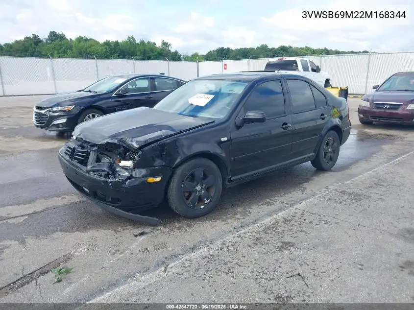 2002 Volkswagen Jetta Gls VIN: 3VWSB69M22M168344 Lot: 42547723
