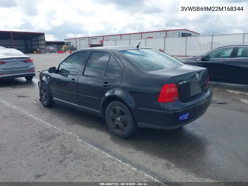 2002 Volkswagen Jetta Gls VIN: 3VWSB69M22M168344 Lot: 42547723