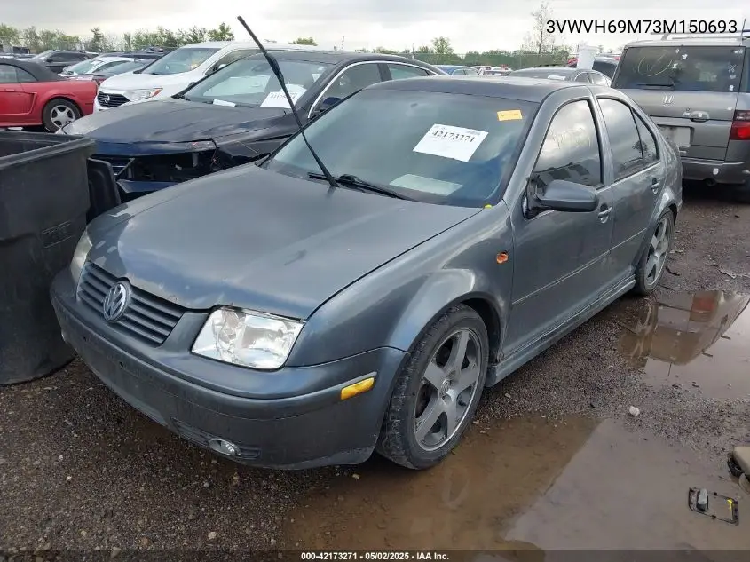 2003 Volkswagen Jetta Gli VIN: 3VWVH69M73M150693 Lot: 42173271