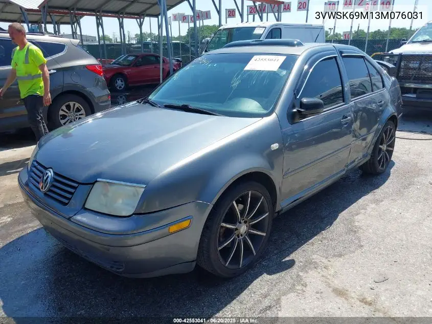2003 Volkswagen Jetta Gls 2.0L VIN: 3VWSK69M13M076031 Lot: 42553041