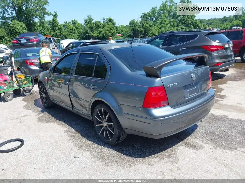 2003 Volkswagen Jetta Gls 2.0L VIN: 3VWSK69M13M076031 Lot: 42553041