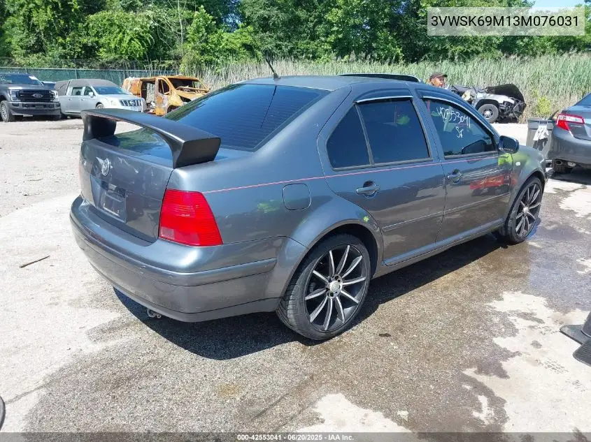 2003 Volkswagen Jetta Gls 2.0L VIN: 3VWSK69M13M076031 Lot: 42553041