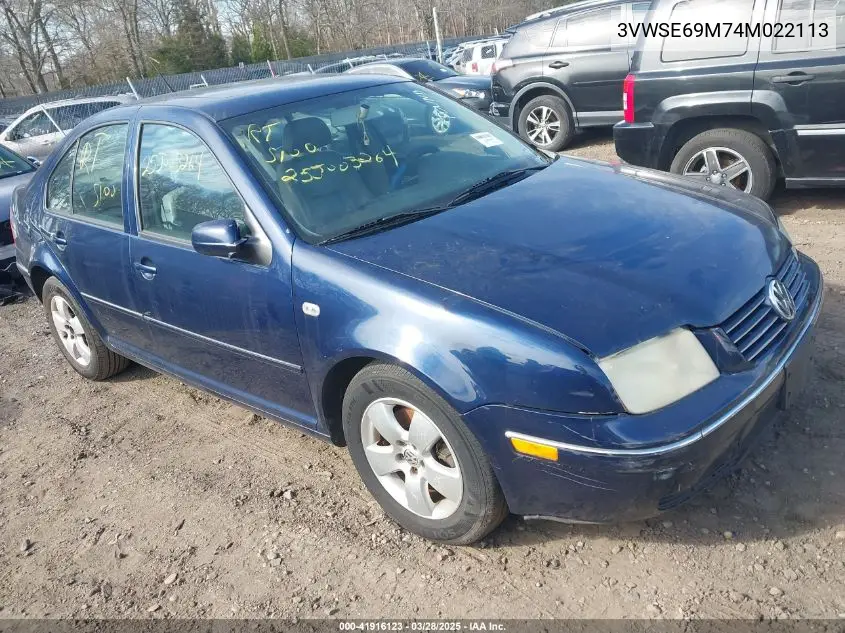 2004 Volkswagen Jetta Gli 1.8T/Gls 1.8T VIN: 3VWSE69M74M022113 Lot: 41916123