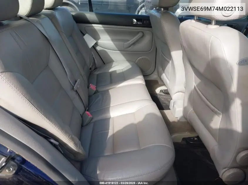 2004 Volkswagen Jetta Gli 1.8T/Gls 1.8T VIN: 3VWSE69M74M022113 Lot: 41916123