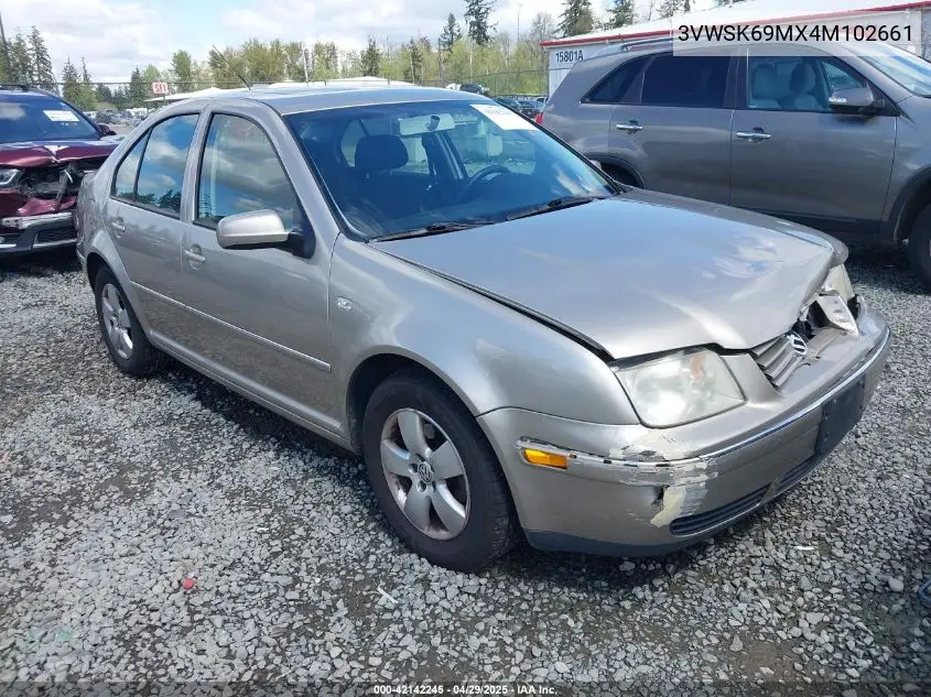 2004 Volkswagen Jetta Gls 2.0L VIN: 3VWSK69MX4M102661 Lot: 42142245