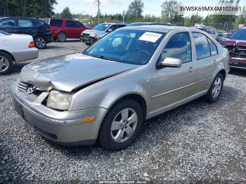 2004 Volkswagen Jetta Gls 2.0L VIN: 3VWSK69MX4M102661 Lot: 42142245