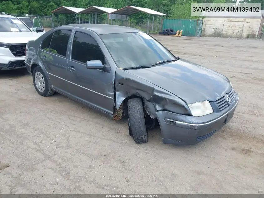 2004 Volkswagen Jetta Gl VIN: 3VWRA69M44M139402 Lot: 42161746