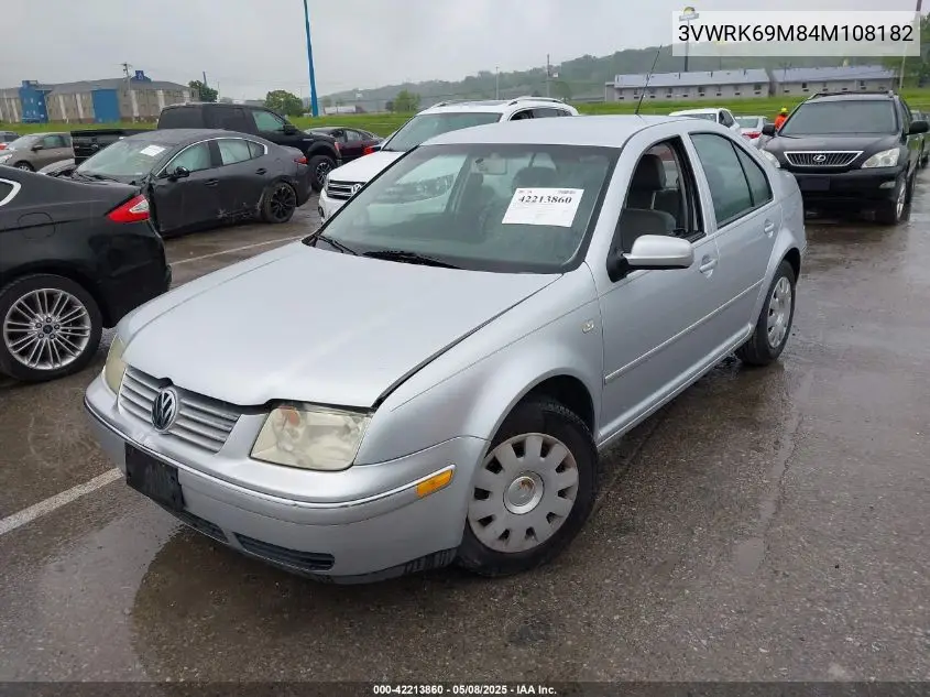 2004 Volkswagen Jetta Gl VIN: 3VWRK69M84M108182 Lot: 42213860