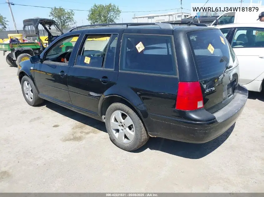 2004 Volkswagen Jetta Gl VIN: WVWRL61J34W181879 Lot: 42221531