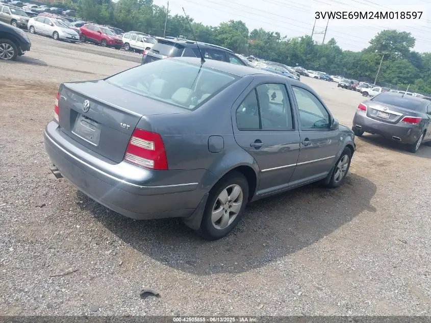 2004 Volkswagen Jetta Gli 1.8T/Gls 1.8T VIN: 3VWSE69M24M018597 Lot: 42505855