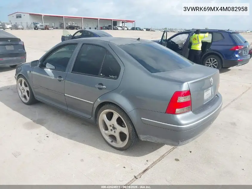 2004 Volkswagen Jetta Gl VIN: 3VWRK69MX4M082958 Lot: 42524511