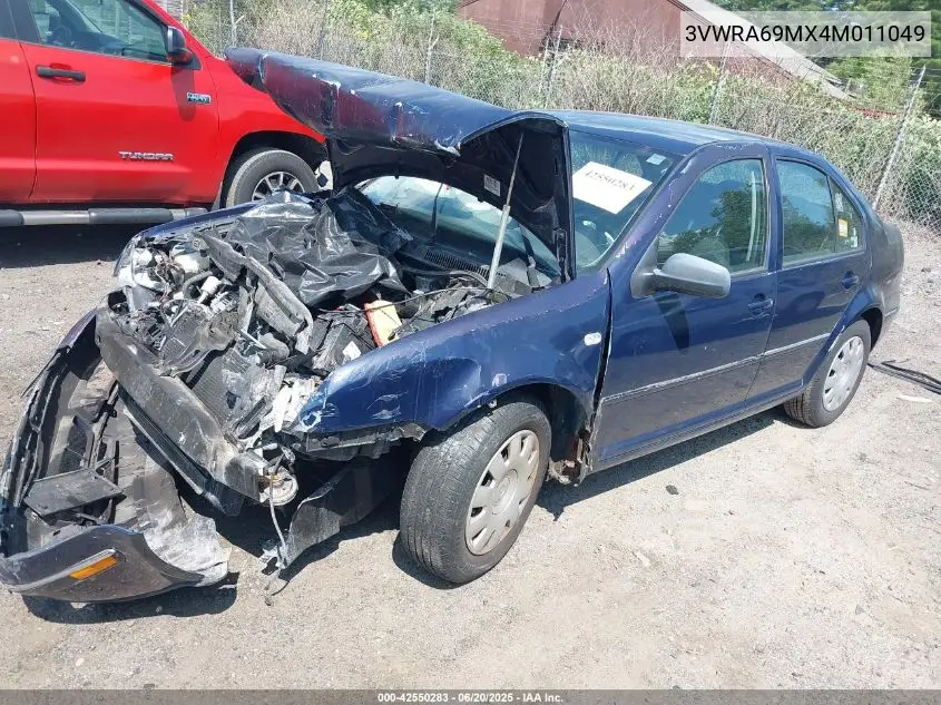 2004 Volkswagen Jetta Gl VIN: 3VWRA69MX4M011049 Lot: 42550283