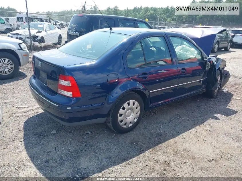 2004 Volkswagen Jetta Gl VIN: 3VWRA69MX4M011049 Lot: 42550283
