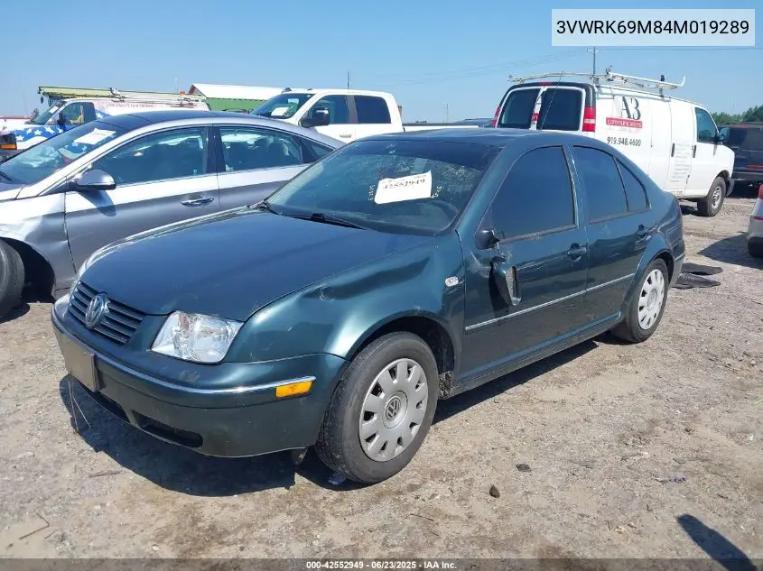 2004 Volkswagen Jetta Gl VIN: 3VWRK69M84M019289 Lot: 42552949