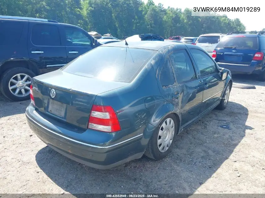 2004 Volkswagen Jetta Gl VIN: 3VWRK69M84M019289 Lot: 42552949