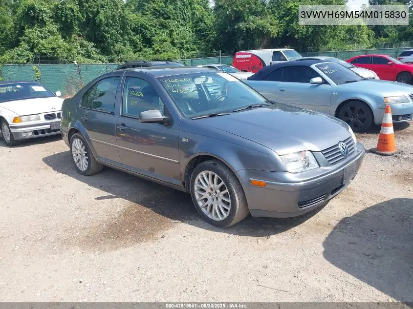 2004 Volkswagen Jetta Gli VIN: 3VWVH69M54M015830 Lot: 42615641