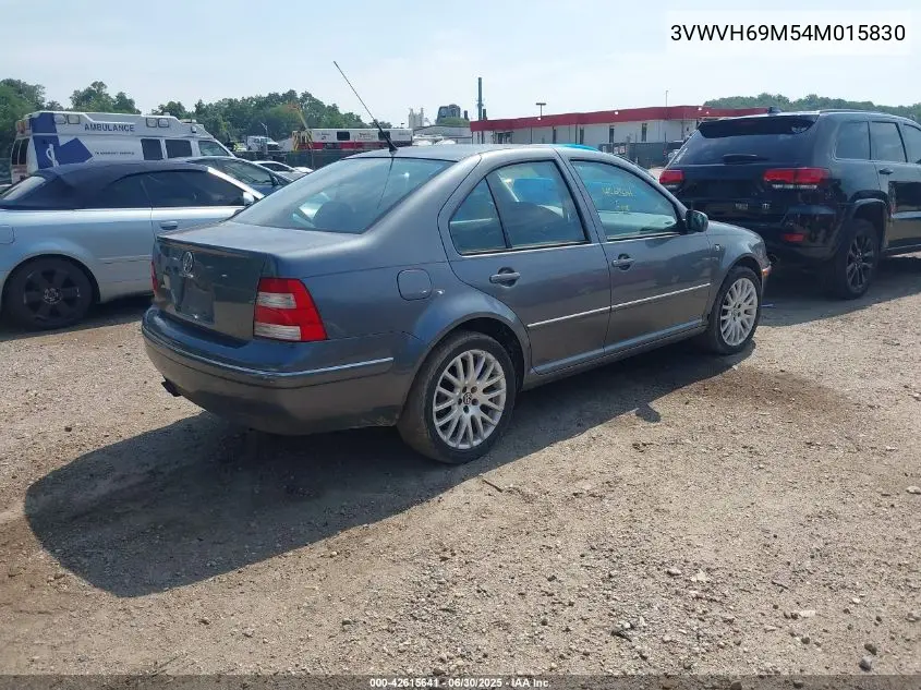 2004 Volkswagen Jetta Gli VIN: 3VWVH69M54M015830 Lot: 42615641