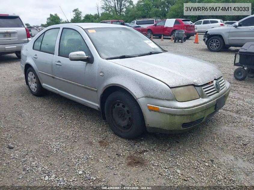 2004 Volkswagen Jetta Gl Tdi VIN: 3VWRR69M74M143033 Lot: 42635597