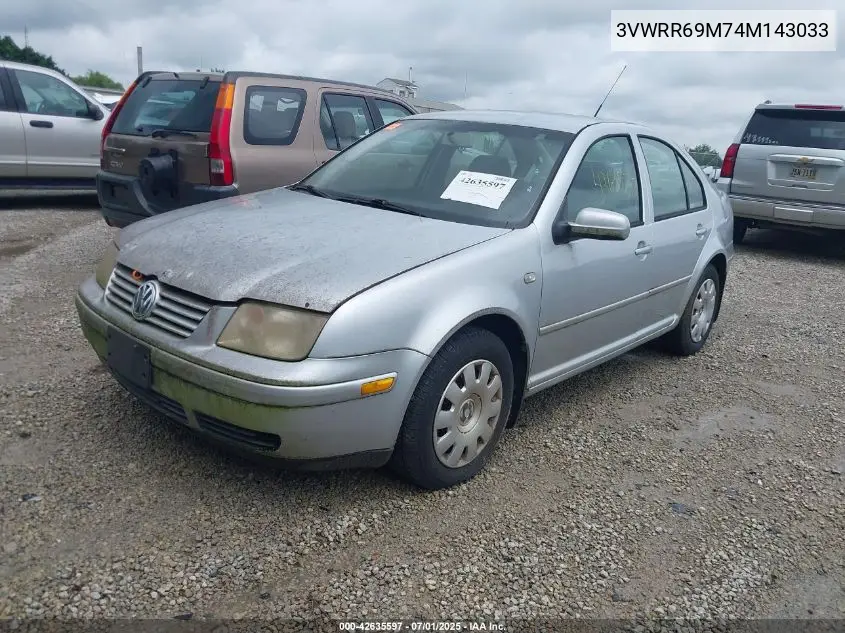 2004 Volkswagen Jetta Gl Tdi VIN: 3VWRR69M74M143033 Lot: 42635597