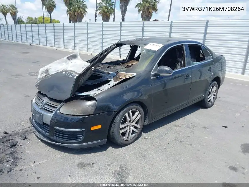 2006 Volkswagen Jetta 2.5 VIN: 3VWRG71K26M708264 Lot: 42256644