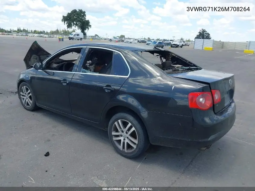 2006 Volkswagen Jetta 2.5 VIN: 3VWRG71K26M708264 Lot: 42256644