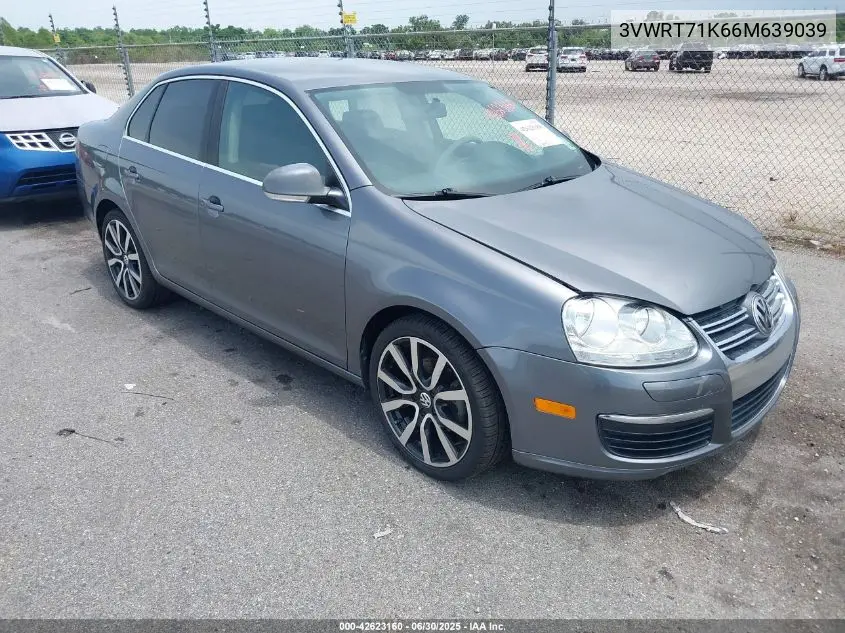 2006 Volkswagen Jetta Tdi VIN: 3VWRT71K66M639039 Lot: 42623160