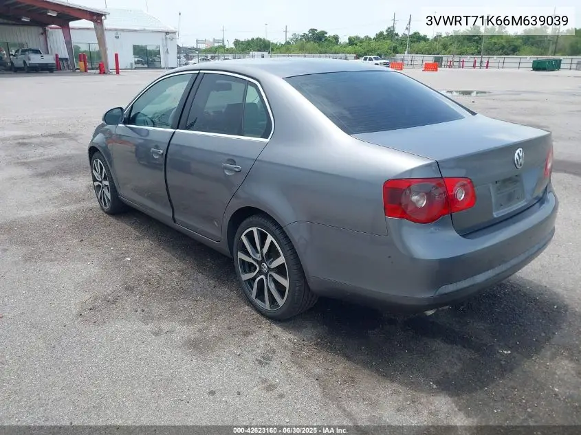 2006 Volkswagen Jetta Tdi VIN: 3VWRT71K66M639039 Lot: 42623160