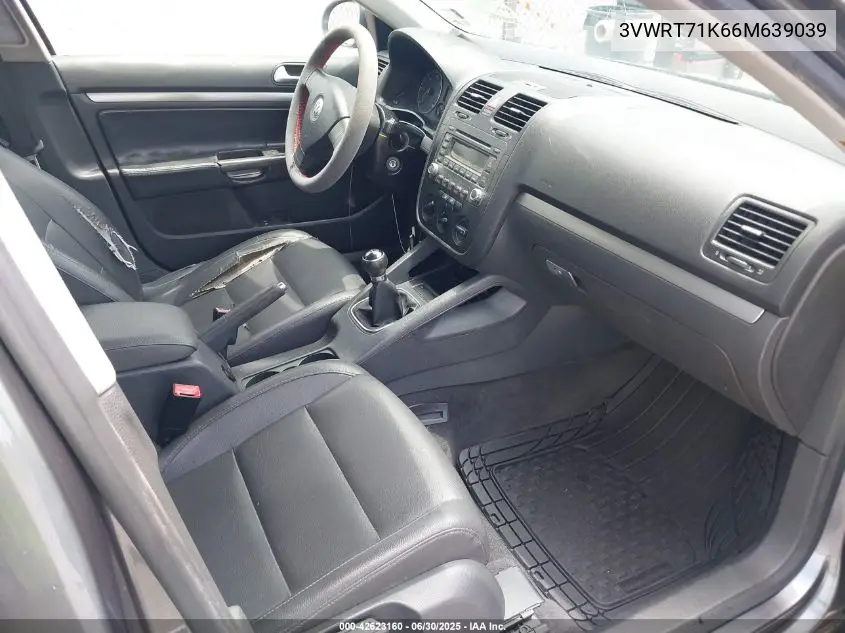 2006 Volkswagen Jetta Tdi VIN: 3VWRT71K66M639039 Lot: 42623160