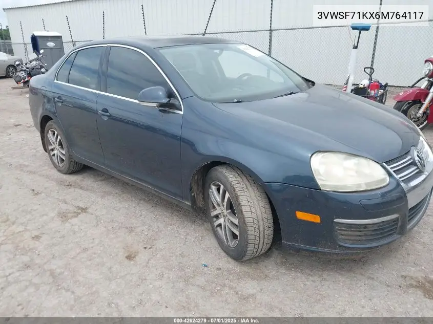 2006 Volkswagen Jetta 2.5 VIN: 3VWSF71KX6M764117 Lot: 42624279