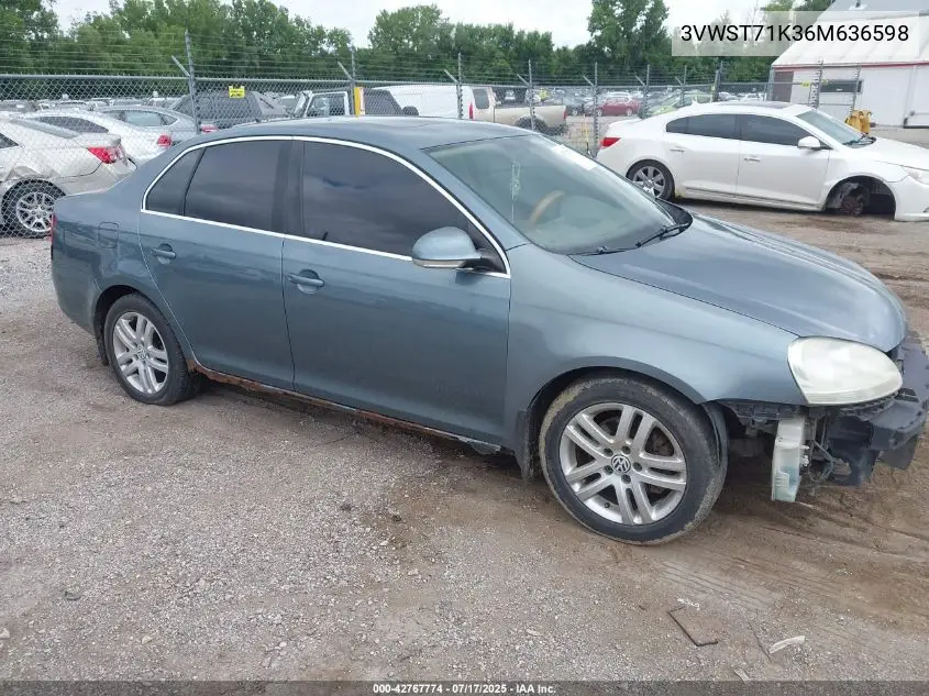 2006 Volkswagen Jetta Tdi VIN: 3VWST71K36M636598 Lot: 42767774
