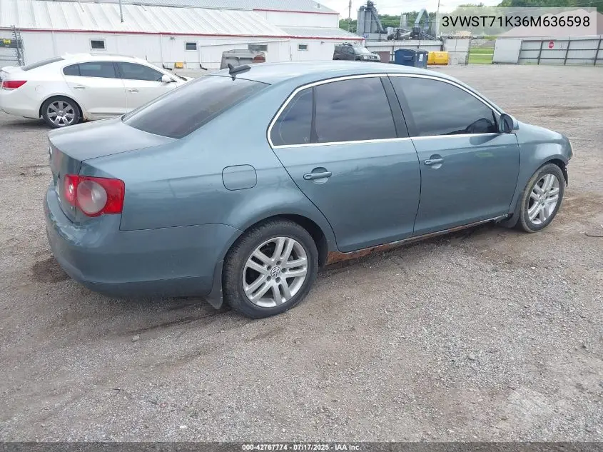 2006 Volkswagen Jetta Tdi VIN: 3VWST71K36M636598 Lot: 42767774