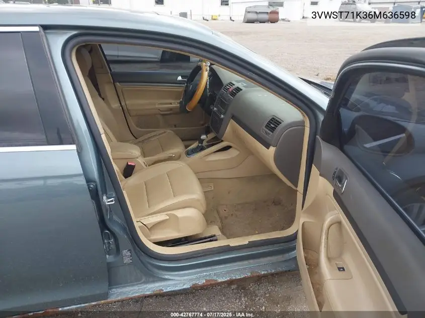 2006 Volkswagen Jetta Tdi VIN: 3VWST71K36M636598 Lot: 42767774