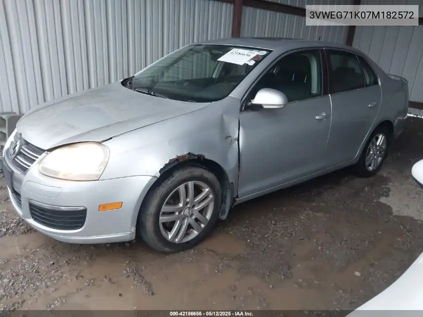 2007 Volkswagen Jetta Wolfsburg Edition VIN: 3VWEG71K07M182572 Lot: 42186656