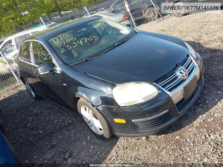 2007 Volkswagen Jetta Wolfsburg Edition VIN: 3VWEG71K77M141176 Lot: 42227599