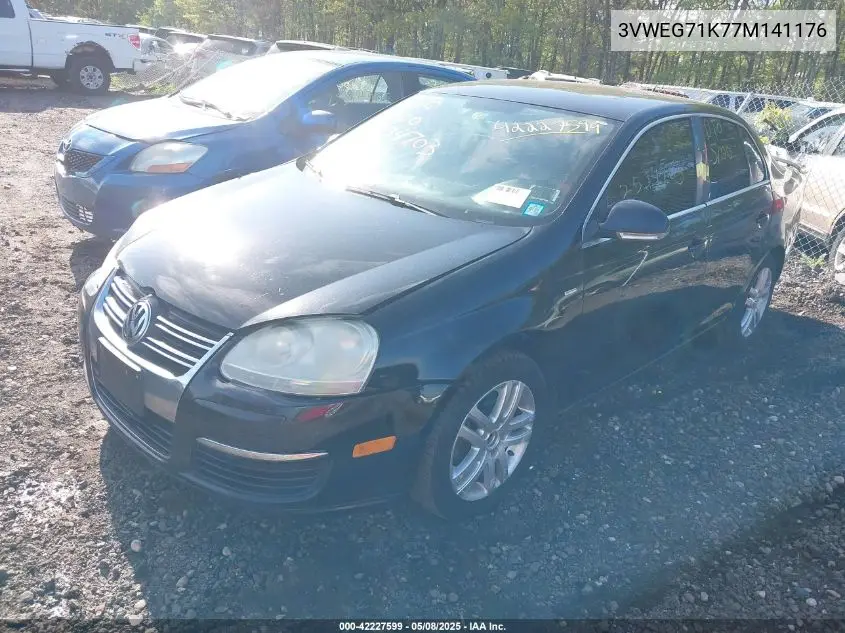 2007 Volkswagen Jetta Wolfsburg Edition VIN: 3VWEG71K77M141176 Lot: 42227599