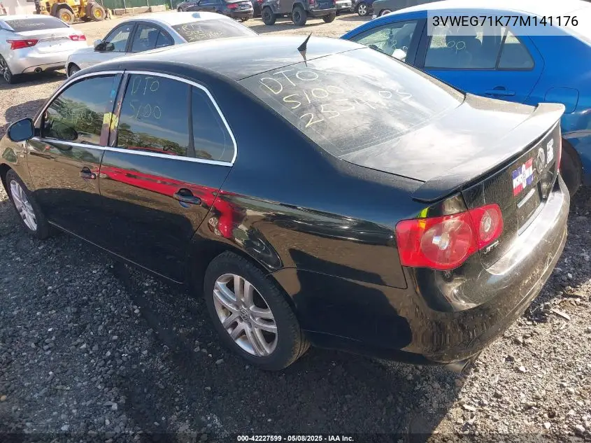 2007 Volkswagen Jetta Wolfsburg Edition VIN: 3VWEG71K77M141176 Lot: 42227599