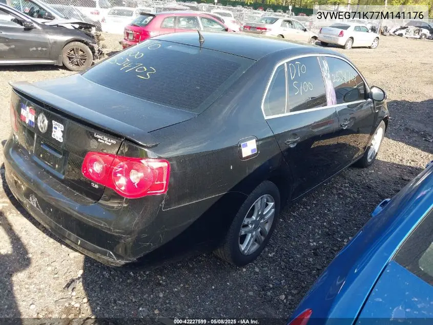 2007 Volkswagen Jetta Wolfsburg Edition VIN: 3VWEG71K77M141176 Lot: 42227599