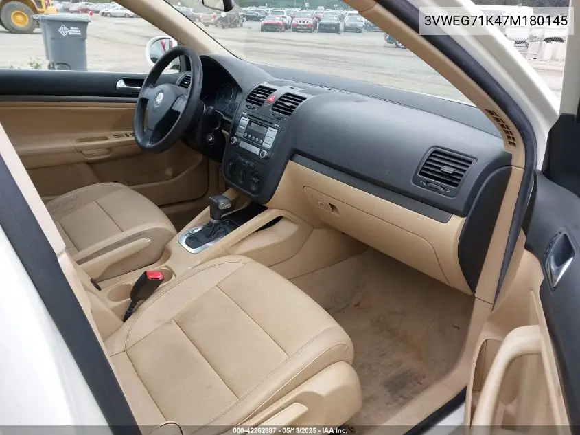 2007 Volkswagen Jetta Wolfsburg Edition VIN: 3VWEG71K47M180145 Lot: 42262887