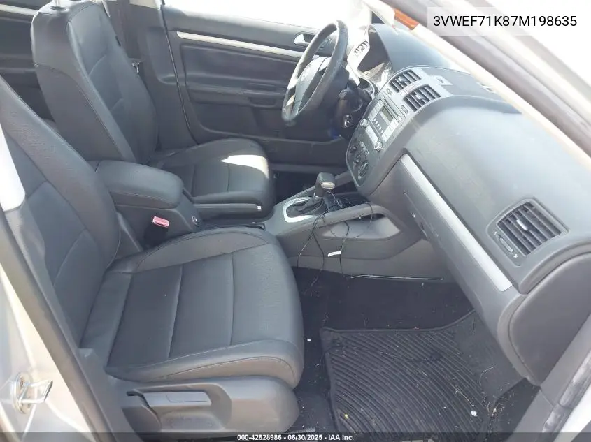 2007 Volkswagen Jetta Wolfsburg Edition VIN: 3VWEF71K87M198635 Lot: 42628986