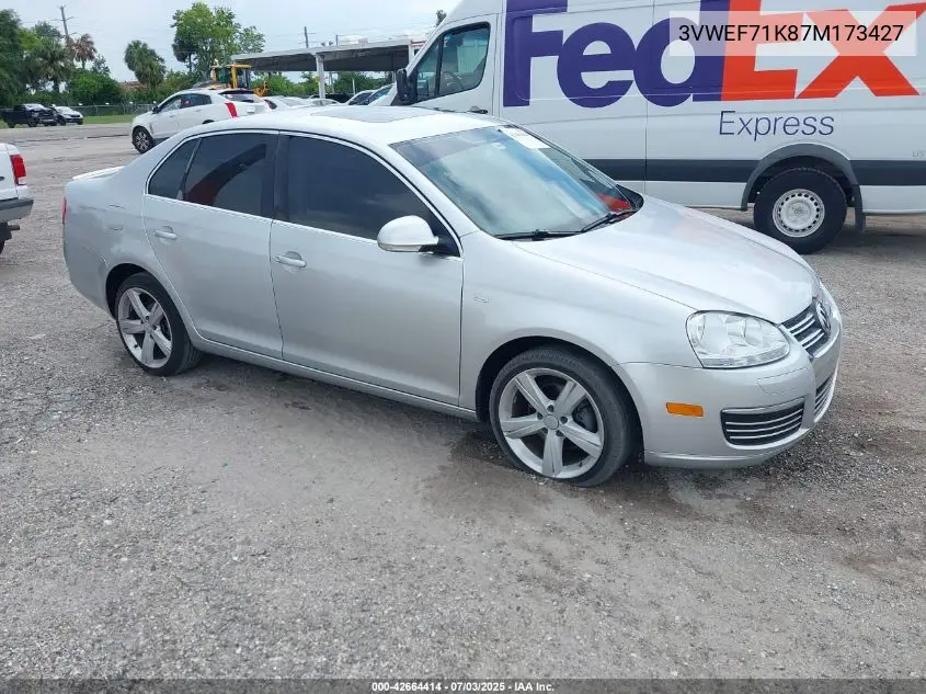 2007 Volkswagen Jetta Wolfsburg Edition VIN: 3VWEF71K87M173427 Lot: 42664414