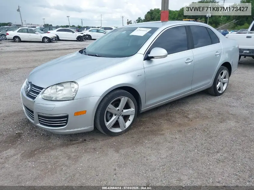 2007 Volkswagen Jetta Wolfsburg Edition VIN: 3VWEF71K87M173427 Lot: 42664414