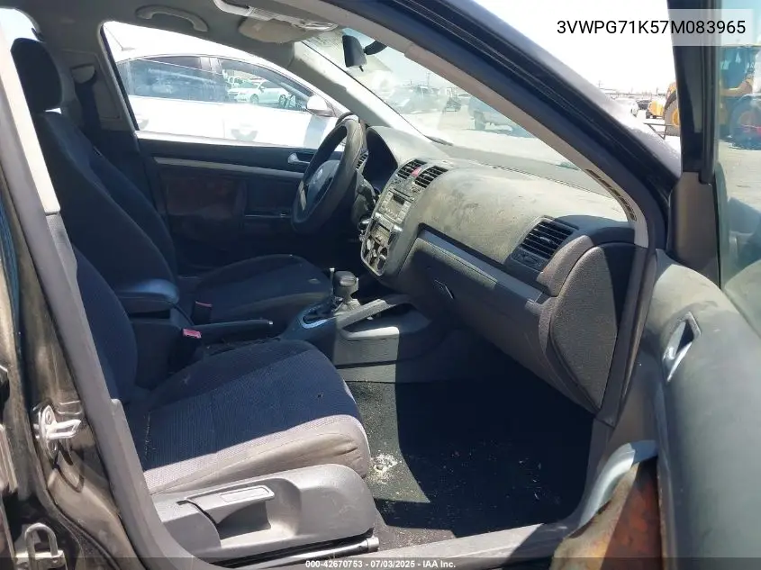 2007 Volkswagen Jetta 2.5 VIN: 3VWPG71K57M083965 Lot: 42670753